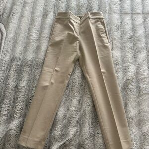Ann Taylor Cropped Slim Chinos in Beige